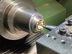 CNC turning a baroque mouthpiece top